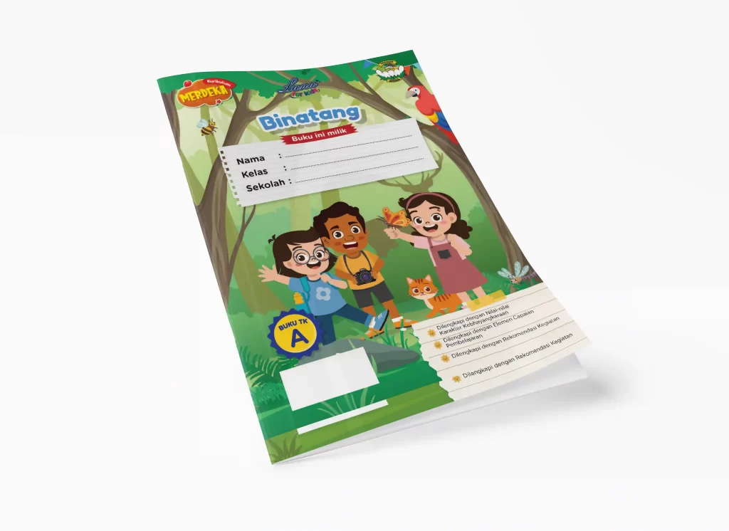 Buku TK A - Binatang Kurikulum Merdeka