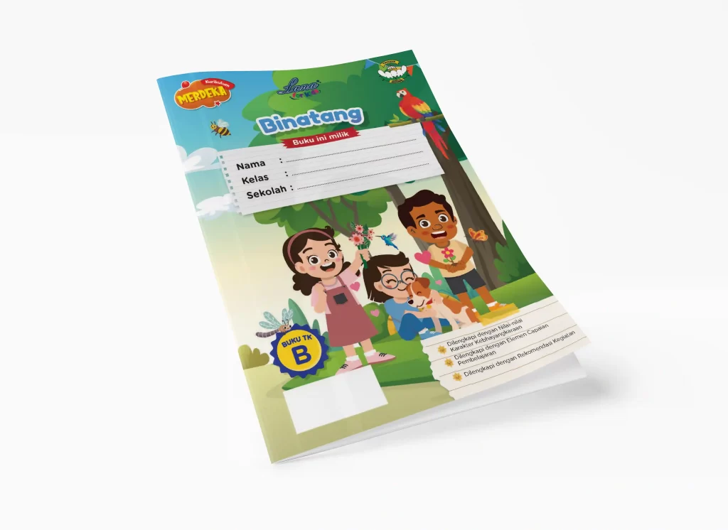Buku TK B Binatang Kurikulum Merdeka